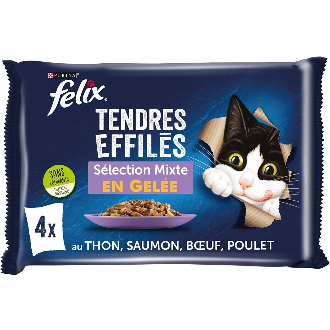 FELIX - Tendres Effilés en Gelée - Sélection Mixte 44x85g
