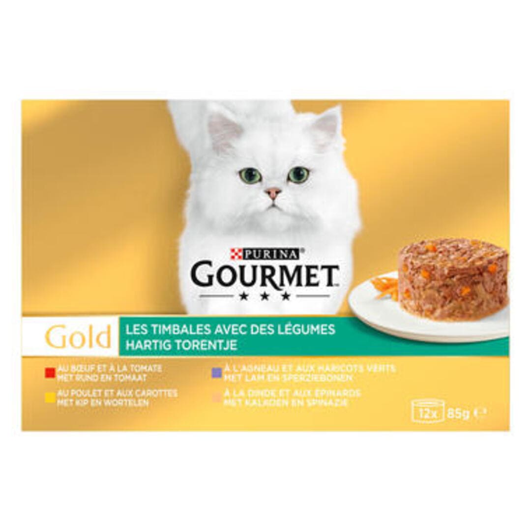 Gourmet - Boîte Gold Double Délice pour Chat - 12x85g