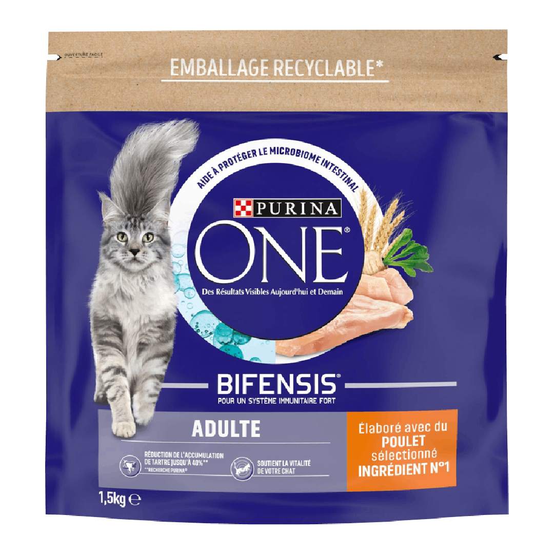 Croquettes chat Purina One Adult Poulet 