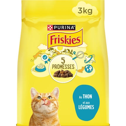 FRISKIES® CHAT ADULTE - Croquettes au Thon et aux Légumes