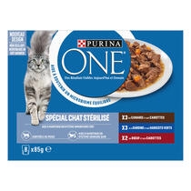 Purina One - Croquettes pour chat stérilisé au bœuf (450g) commandez en  ligne avec Flink !