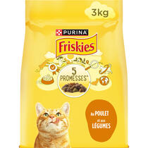 FRISKIES® CHAT ADULTE - Croquettes au Poulet et aux Légumes