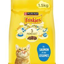 FRISKIES® CHAT ADULTE - Croquettes au Saumon et aux Légumes