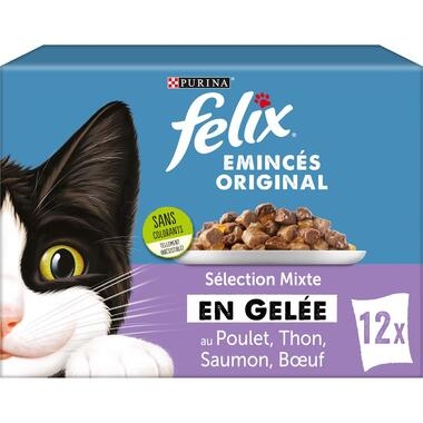 Sachets d'émincés en Gelée pour chat - Boeuf