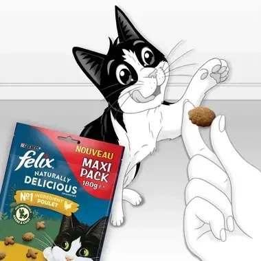 Friandises Chat Felix Naturally Delicious Poulet