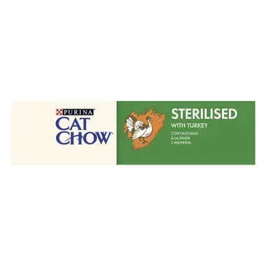 PURINA® CAT CHOW® Adult Sterilised riche en Dinde