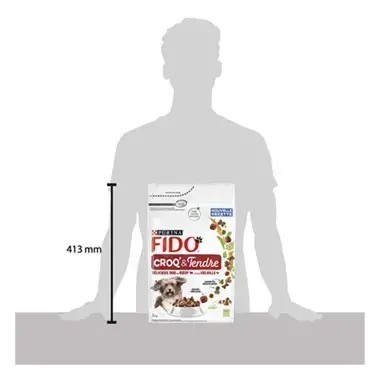 FIDO® CROQ' & TENDRE Riche en bœuf