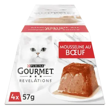 GOURMET® REVELATIONS au boeuf - Les Mousselines nappées de Sauce