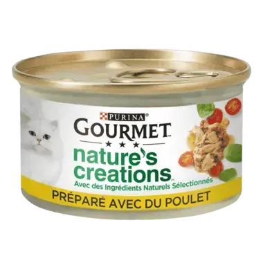 GOURMET® Nature's Creations au Poulet- Boîtes pour chat