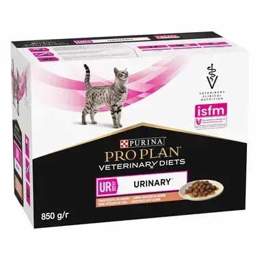 Purina® Pro Plan® Veterinary Diets Feline UR St/Ox Urinary - Sachets pour Chat ayant des Problèmes Urinaires au Saumon