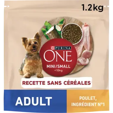 PURINA ONE® MINI / SMALL < 10kg Sans céréales - Croquettes pour chien adulte Riche en Poulet