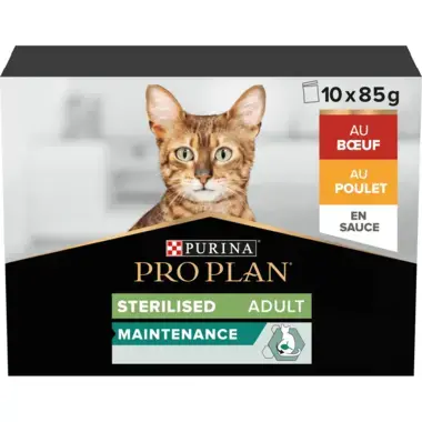 PRO PLAN® MAINTENANCE MULTIVARIÉTÉ STERILISED BOEUF & POULET EN SAUCE