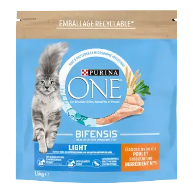 Purina ONE® - Croquettes Light pour Chat en Surpoids au Poulet et au Blé 1.5kg