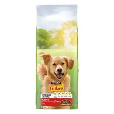 FRISKIES® ACTIVE Croquettes pour Chien au Bœuf