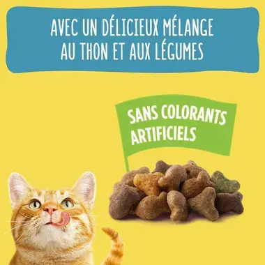 FRISKIES® CHAT ADULTE - Croquettes au Thon et aux Légumes