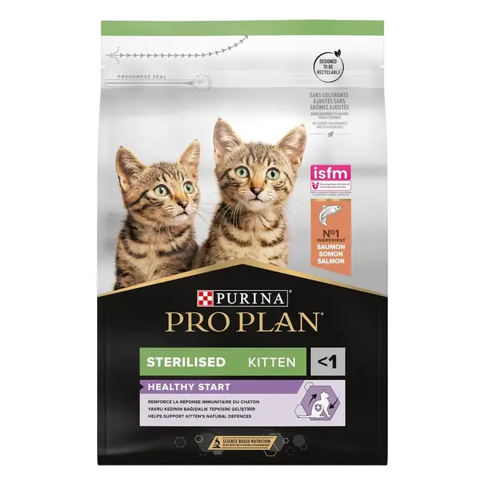 Croquettes Chaton sterilise saumon Purina Pro Plan