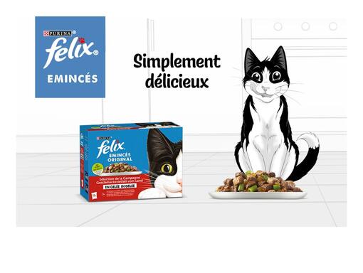 FELIX® Alimentation humide et friandises pour chats fûtés